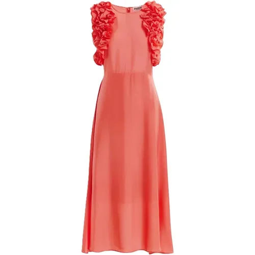 Midi Dresses, female, , Size: M Hexico Ruffle Midi Dress - Essentiel Antwerp - Modalova