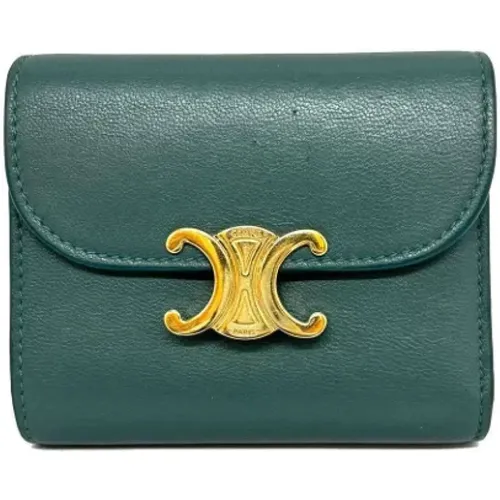 Pre-owned Wallets, female, , Size: ONE SIZE Pre-owned Leather wallets - Celine Vintage - Modalova