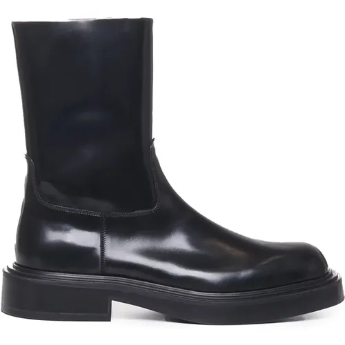 Calfskin Boots , male, Sizes: 8 UK, 6 UK, 6 1/2 UK - Salvatore Ferragamo - Modalova