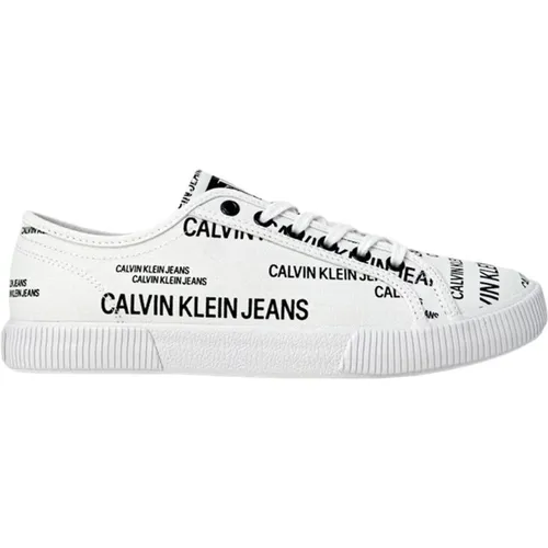 Sneakers, male, , Size: 7 US Printed Sneakers with Laces - Calvin Klein Jeans - Modalova