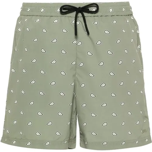 Grüne Shorts mit Nylon Imprime Bandana , Herren, Größe: XL - A.p.c. - Modalova