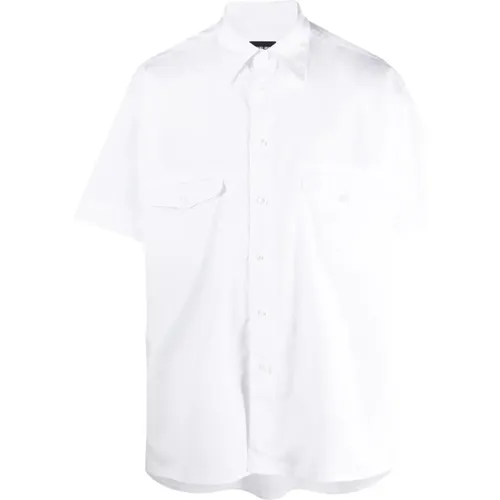 Elegant Short Sleeve Shirt , male, Sizes: M, 5XL, L, 2XL, 4XL - Giorgio Armani - Modalova