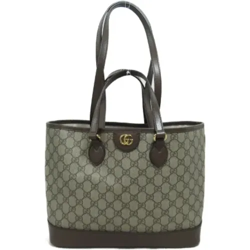 Pre-owned Tote Bags, female, , Size: ONE SIZE Pre-owned Canvas gucci-bags - Gucci Vintage - Modalova