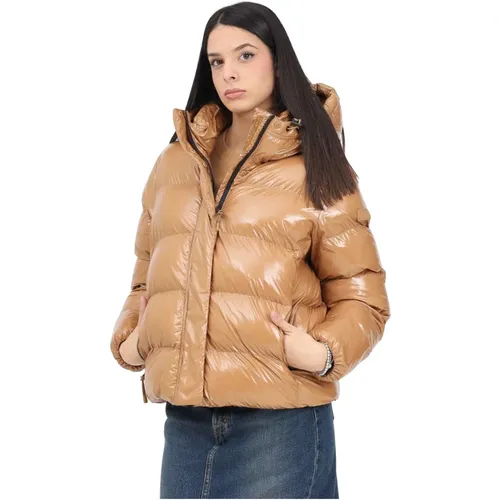 Beige Glane Damen Steppjacke , Damen, Größe: S - Napapijri - Modalova