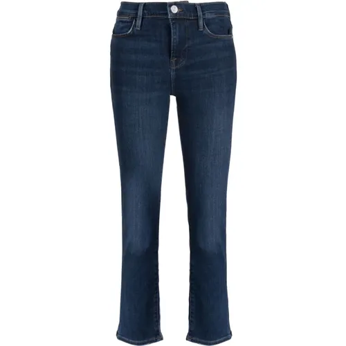 Hohe Gerade Geschnittene Jeans , Damen, Größe: W32 - Frame - Modalova