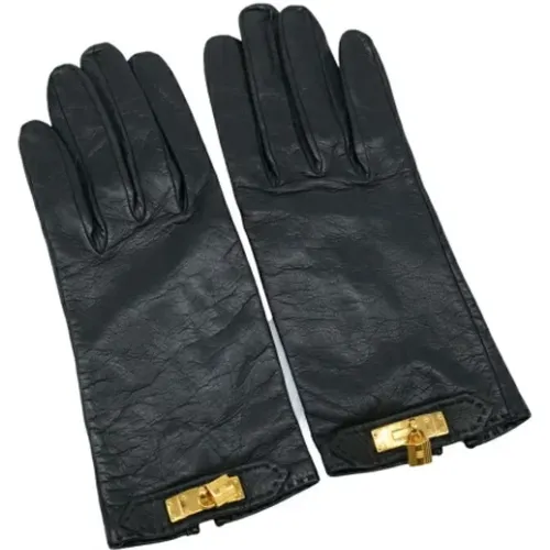 Pre-owned Accessories, female, , Size: ONE SIZE Pre-owned Leather gloves - Hermès Vintage - Modalova