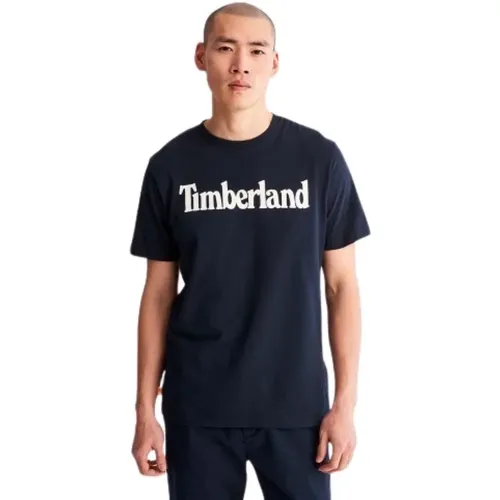 Herren Baumwoll T-Shirt , Herren, Größe: XL - Timberland - Modalova