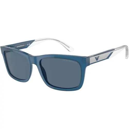 Blaue Rahmen Dunkelblaue Gläser Sonnenbrille - Emma & Ashley - Modalova