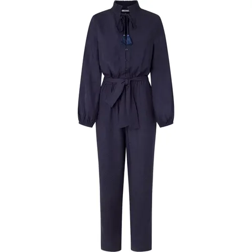 Blaue Kleider Jumpsuit Set Viskose , Damen, Größe: L - Pepe Jeans - Modalova