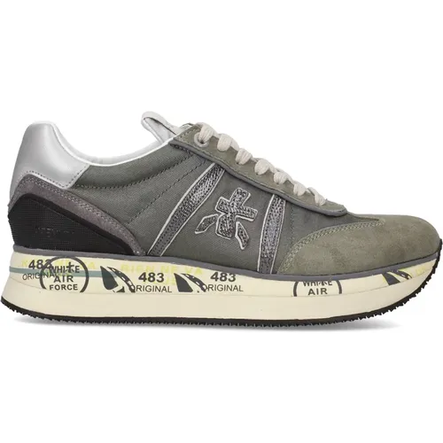 Sneakers with Leather and Fabric , female, Sizes: 8 UK, 6 UK, 5 UK - Premiata - Modalova