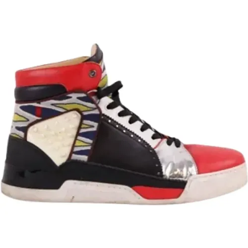 Pre-owned Sneakers, male, , Size: 10 US Pre-owned Leather sneakers - Christian Louboutin Pre-owned - Modalova