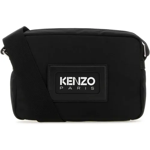 Schwarze Canvas Crossbody Tasche - Kenzo - Modalova