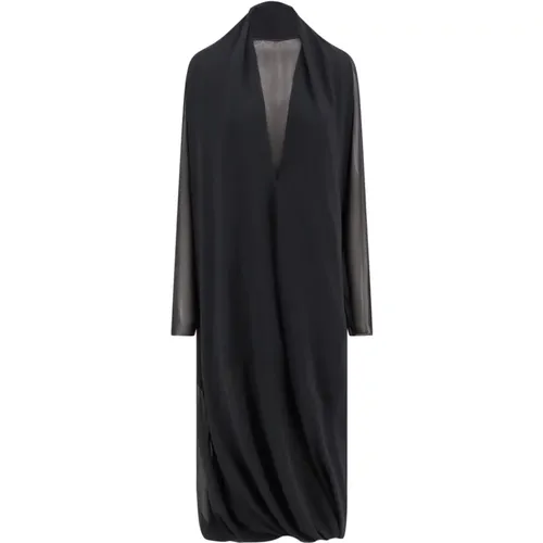 V-Neck Dress Aw24 , female, Sizes: S - MM6 Maison Margiela - Modalova