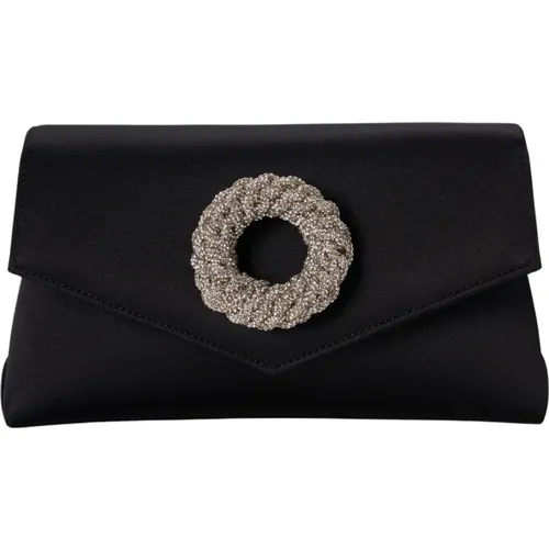 Elegante Juwel Clutch in Schwarz - Hibourama - Modalova