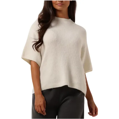 Elegant Knit O-neck Sweater , Damen, Größe: L - Second Female - Modalova