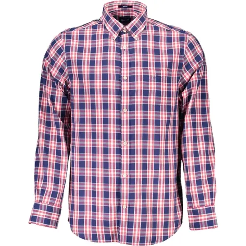 Klassisches Blaues Button-Down-Hemd - Gant - Modalova