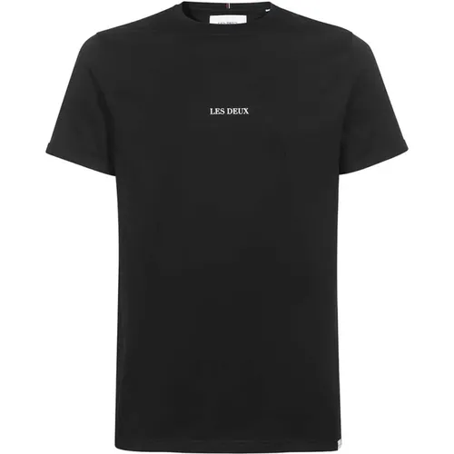 Kontrast Logo Baumwoll T-Shirt - Les Deux - Modalova