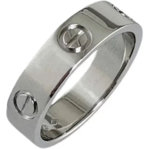 Pre-owned Jewellery, female, , Size: ONE SIZE Pre-owned Platinum rings - Cartier Vintage - Modalova