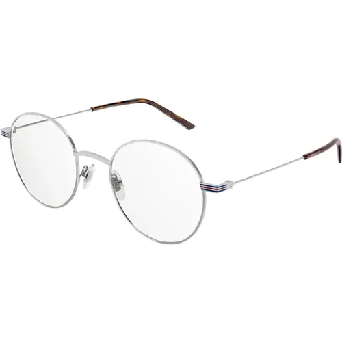 Silver Eyewear Frames , male, Sizes: 51 MM - Gucci - Modalova
