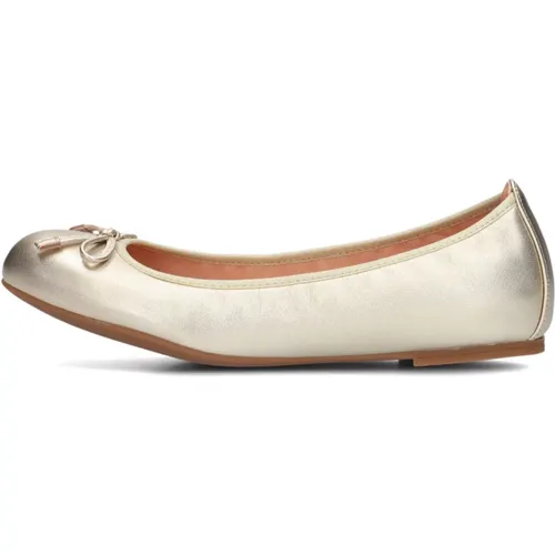 Metallic Gold Ballerina Acor , Damen, Größe: 37 EU - Unisa - Modalova