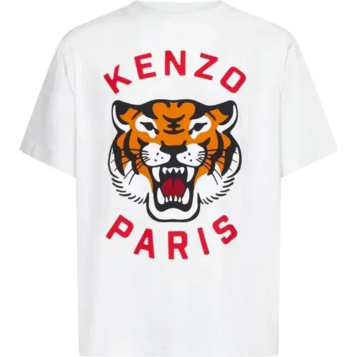 Stylish Beige T-shirts and Polos , male, Sizes: 2XL, XL - Kenzo - Modalova