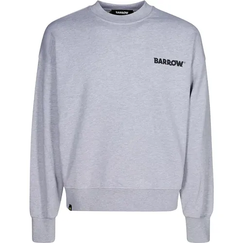 Baumwoll Unisex Pullover mit Logo - BARROW - Modalova