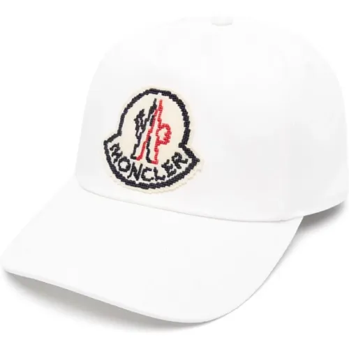 Caps, male, , Size: ONE SIZE Logo Curved Peak Hat - Moncler - Modalova