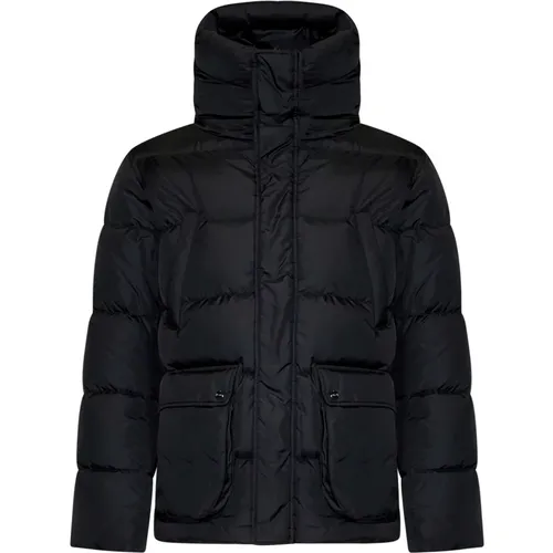 Quilted Coat with High Collar , male, Sizes: XL, 3XL - Herno - Modalova