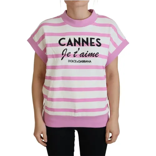 T-Shirts , Damen, Größe: M - Dolce & Gabbana - Modalova