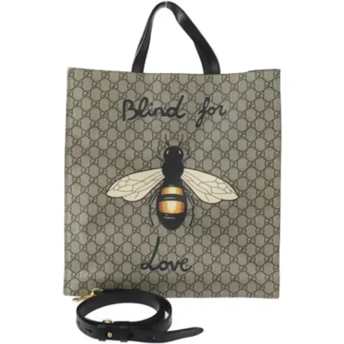 Pre-owned Tote Bags, female, , Size: ONE SIZE Pre-owned Canvas totes - Gucci Vintage - Modalova