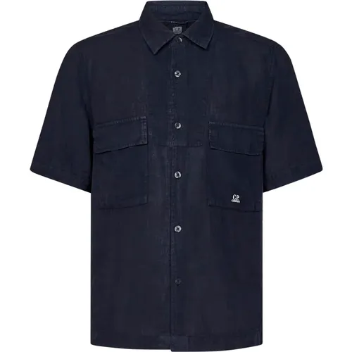 Mens Clothing Shirts Ss24 , male, Sizes: S, L, M, XL - C.P. Company - Modalova