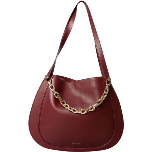 Large Leather Arquette Shopping Shoulder Bag , female, Sizes: ONE SIZE - Borbonese - Modalova