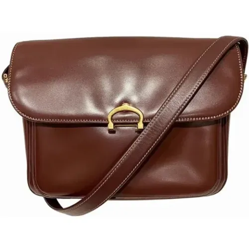 Pre-owned Cross Body Bags, female, , Size: ONE SIZE Pre-owned Leather shoulder-bags - Cartier Vintage - Modalova