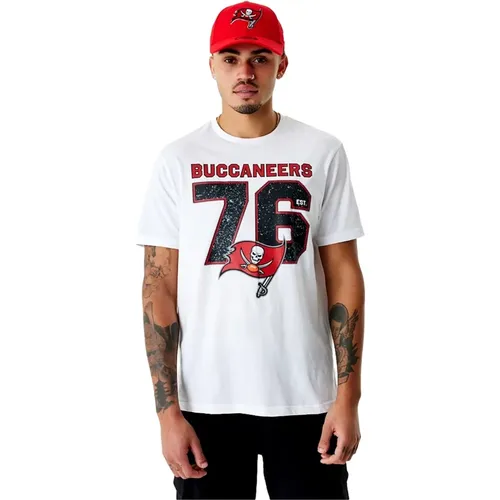 Weiße Buccaneers NFL Tee , Herren, Größe: XL - new era - Modalova