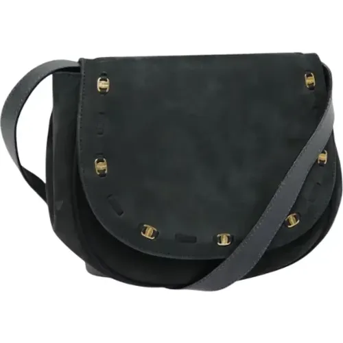 Pre-owned Cross Body Bags, female, , Size: ONE SIZE Pre-owned Suede shoulder-bags - Salvatore Ferragamo Pre-owned - Modalova