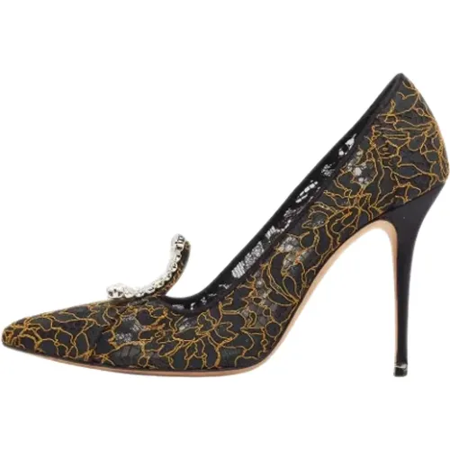 Pre-owned Lace heels , female, Sizes: 5 UK - Manolo Blahnik Pre-owned - Modalova