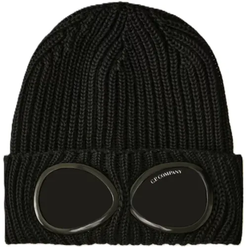 Beanies, male, , Size: ONE SIZE Wool Goggle Beanie Hat - C.P. Company - Modalova