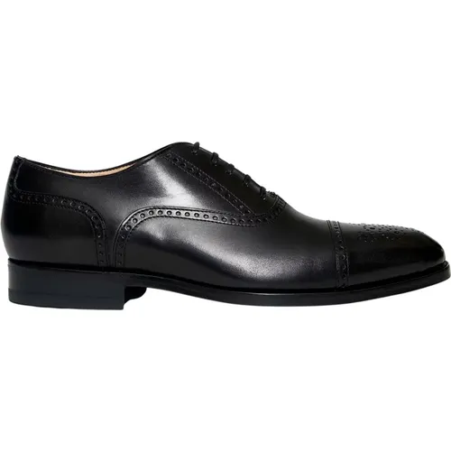 Leather Lace-Up Shoes , male, Sizes: 10 1/2 UK, 8 1/2 UK, 6 UK, 8 UK, 7 UK, 5 1/2 UK - Ortigni - Modalova