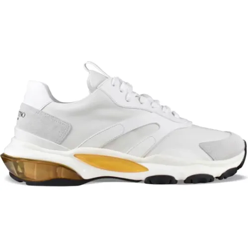 Weiße und gelbe Bounce Sneakers , Herren, Größe: 42 1/2 EU - Valentino Garavani - Modalova