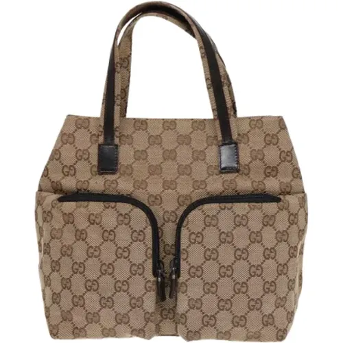 Pre-owned Tote Bags, female, , Size: ONE SIZE Pre-owned Leather handbags - Gucci Vintage - Modalova