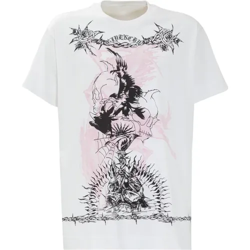 Printed Cotton T-Shirt , male, Sizes: L - Givenchy - Modalova