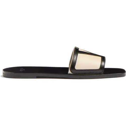 Sliders, female, , Size: 8 US Superstar Slide Sandals - Valentino Garavani - Modalova
