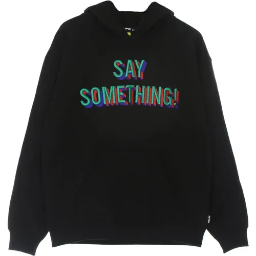 Hoodies, male, , Size: L Say Something Hoodie Long Sleeve - Iuter - Modalova