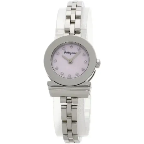 Pre-owned Watches, female, , Size: ONE SIZE Pre-owned Glass watches - Salvatore Ferragamo Pre-owned - Modalova