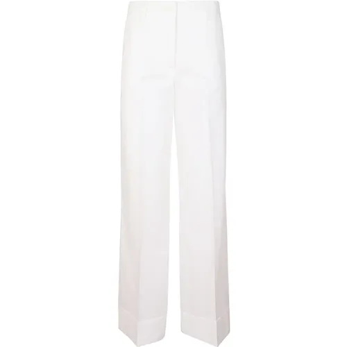 Wide Trousers, female, , Size: M Cotton Satin Pants - P.a.r.o.s.h. - Modalova