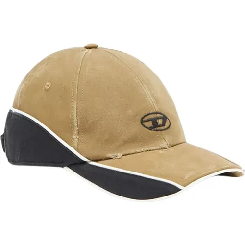 Brown Cotton Cappello Hat , unisex, Sizes: ONE SIZE - Diesel - Modalova