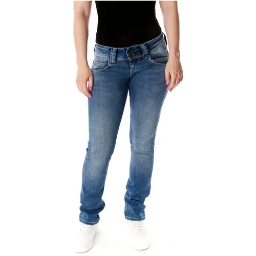 Straight Fit Jeans mit niedriger Leibhöhe , Damen, Größe: W32 L34 - Pepe Jeans - Modalova