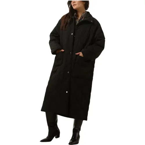 Gepolsterter Sage Coat in Schwarz , Damen, Größe: S - STAND STUDIO - Modalova