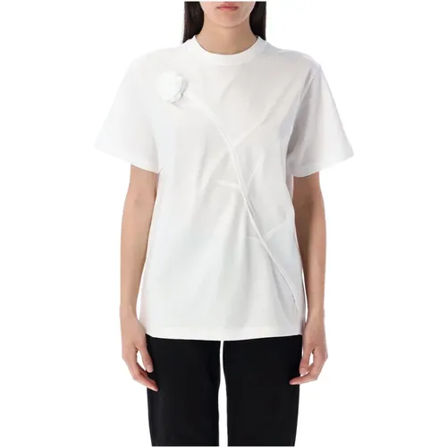 T-Shirts, female, , Size: S Rose Boxy T-Shirt - Coperni - Modalova