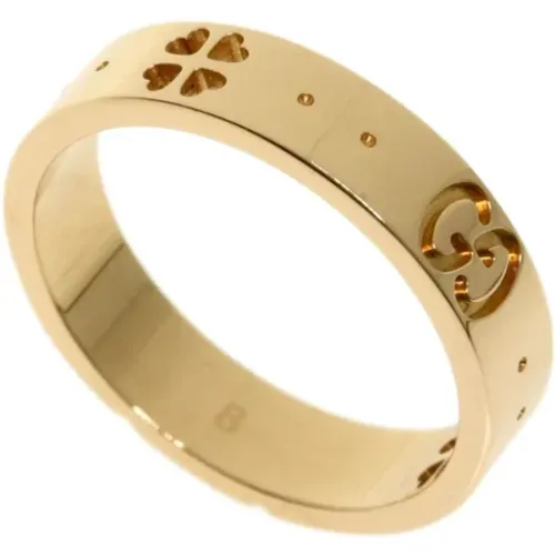 Pre-owned gold rose gold ring , female, Sizes: ONE SIZE - Gucci Vintage - Modalova